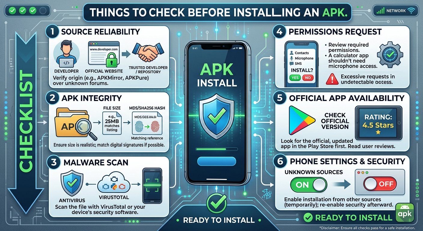 Things to Check Before Installing an APK